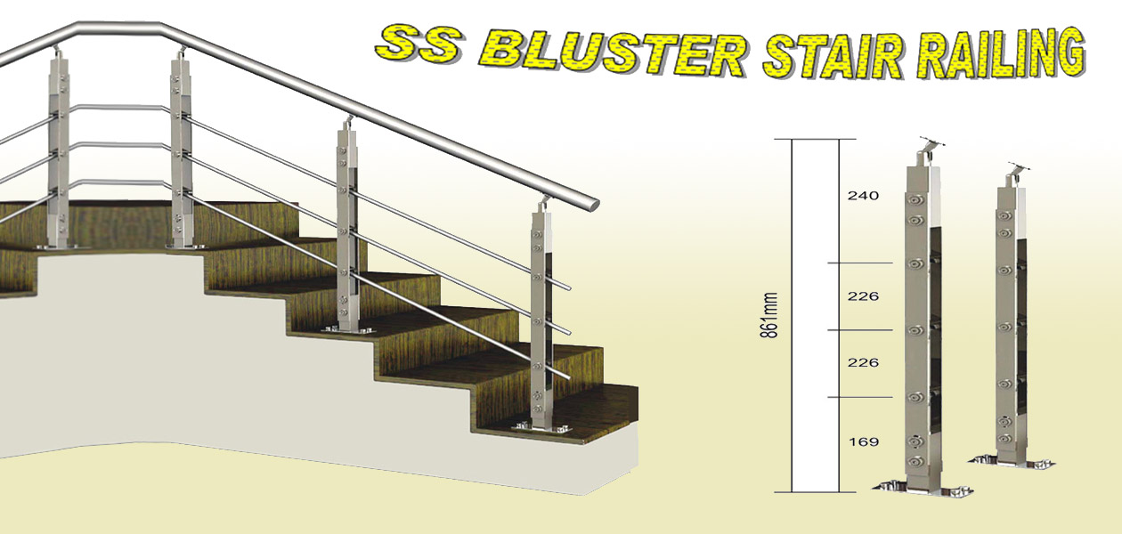Stainless Steel Baluster SS Railing